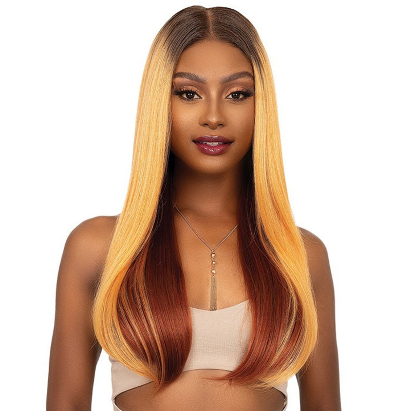 Janet Collection Melt Glueless Human Hair Mix 360 HD 13×6 Frontal Lace Wig – APIA 1
