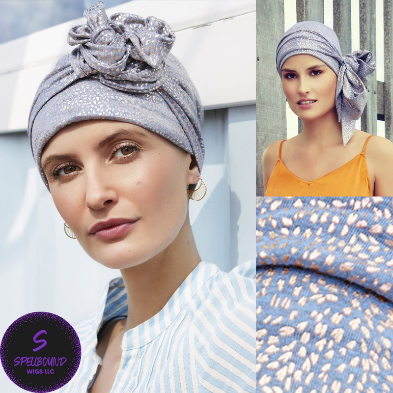Karla V Turban – Christine Headwear Collection Grey Melange