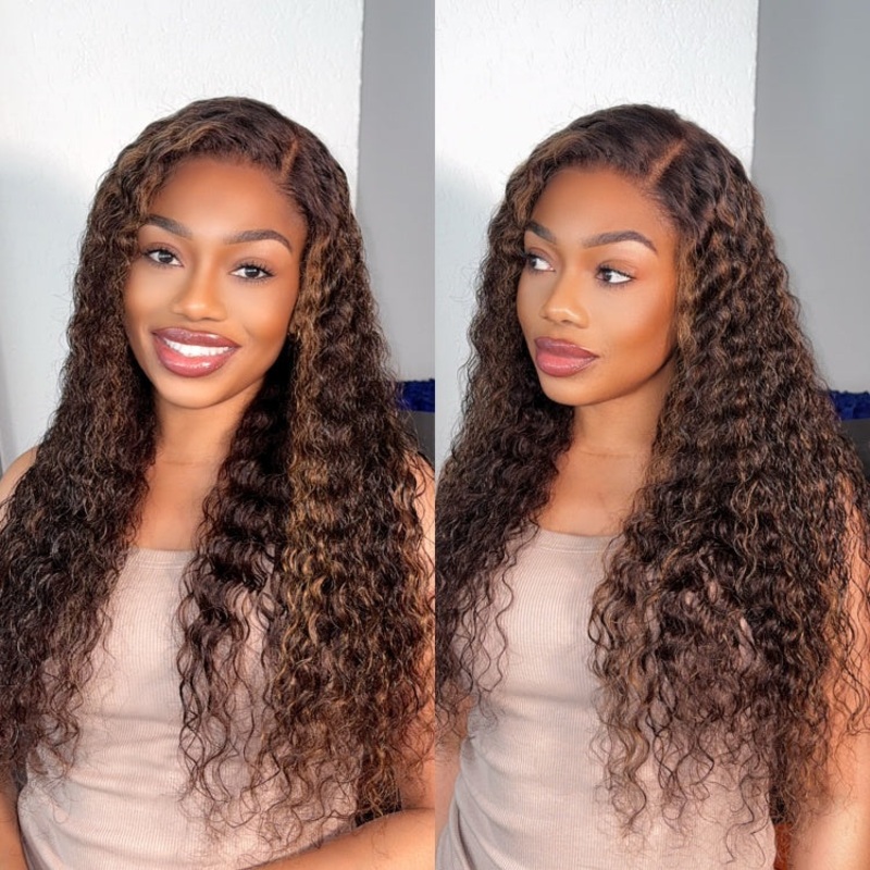Weekly Special | Luvme Hair PartingMax Glueless Wig Chestnut Brown Highlights Funmi 7×6 Closure HD Lace Long Curly Wig – US Only 16 Yes (+$5.00)