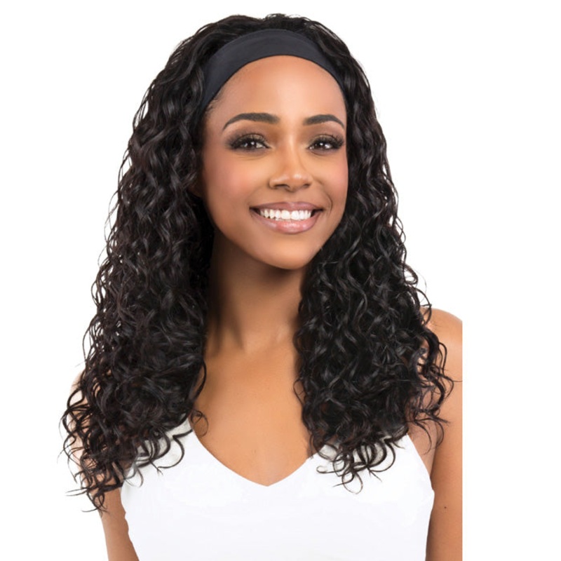 Bobbi Boss Active 100% Human Hair Headband Wig – MH1421 HB DEEP WAVE 1