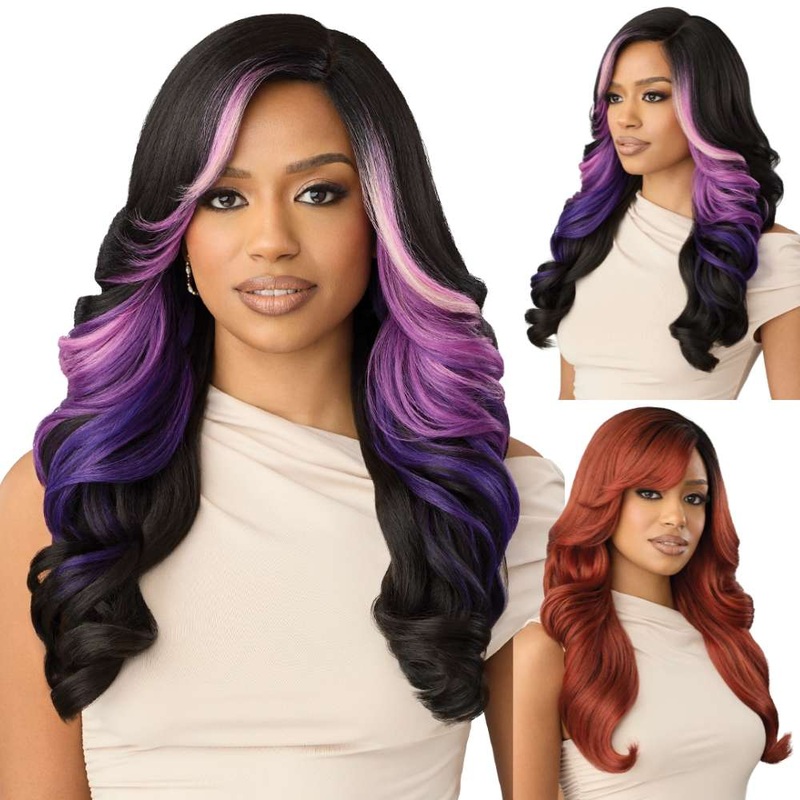 Outre Glueless HD Transparent Basic Lace Front Wig – Kelsee 1 JET BLACK