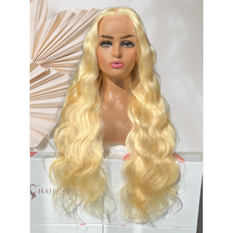 13×6 HD Lace #613 Blonde Wig 16″ Straight Standard