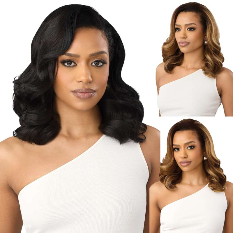 Outre Quick Weave Synthetic Half Wig – Livonia 1 JET BLACK