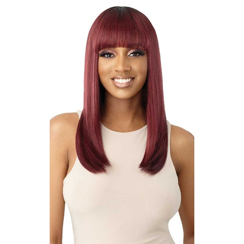 Outre Wigpop Synthetic Full Wig – Tassie 1 JET BLACK