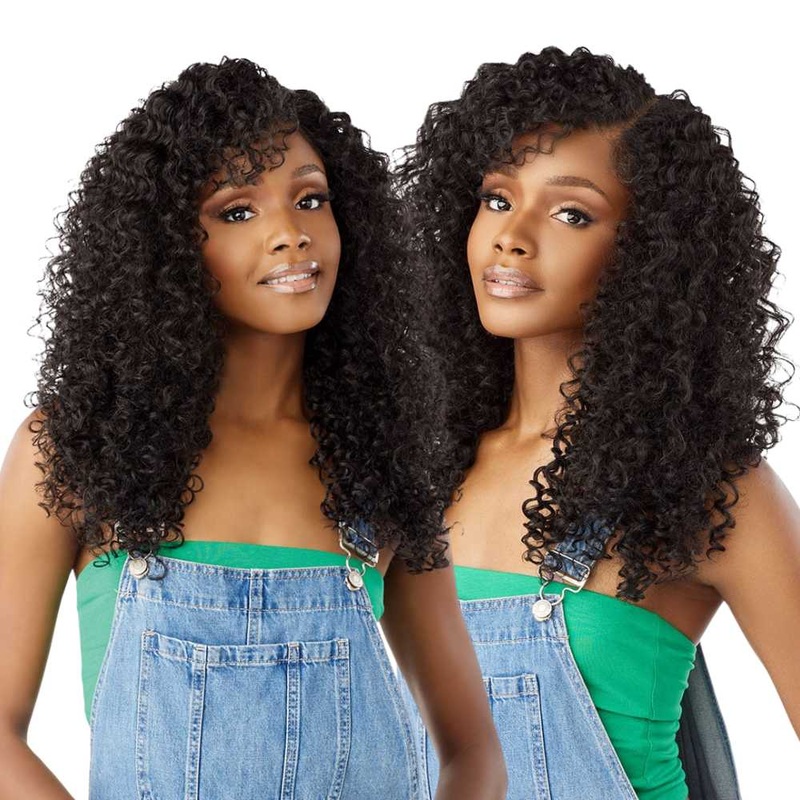 Sensationnel Butta HD Lace Front Wig – 90’s Bangs Unit 913 1 JET BLACK