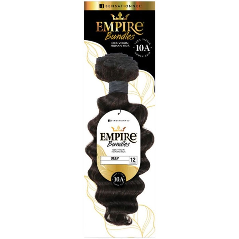 Sensationnel Empire Bundles 100% Human Hair Weave – DEEP 10″-28″ 10 NATURAL