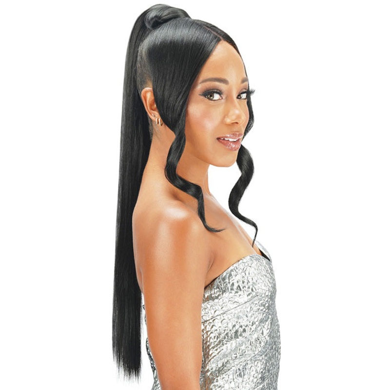 Zury Sis Miss Drawstring Split Bang Lace Part Drawstring Ponytail – DOLL 1
