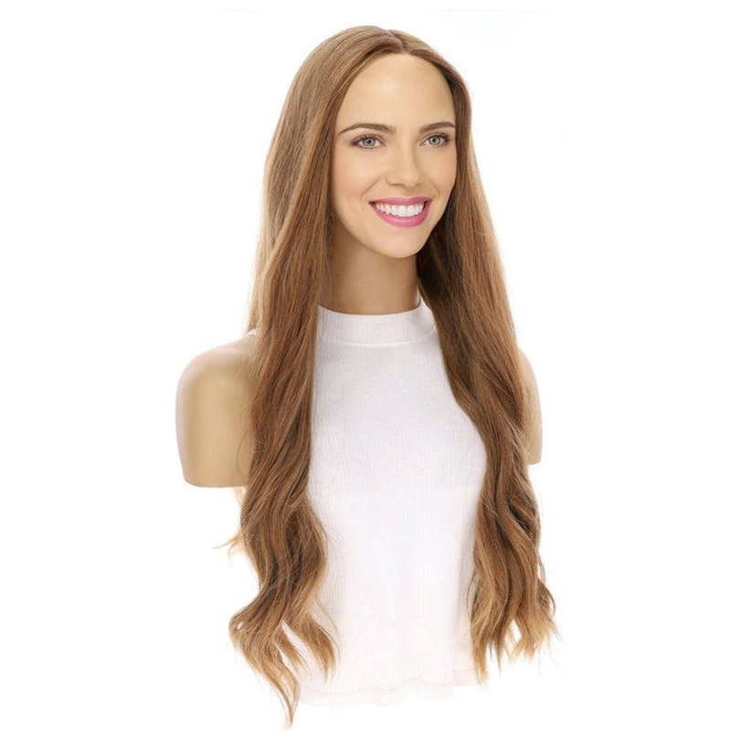 26″ Luxe Silk Top Wig #14 Warm Dark Blonde Zig Zag Lace Front