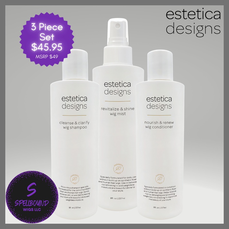 3 Piece Care Kit for Synthetic Fiber and Human Hair – by Estetica Designs