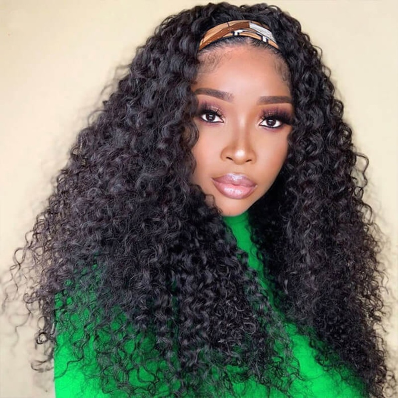 Body Wave Headband Wig Human Hair Affordable Half Wig Styles 16 Body Wave 150%