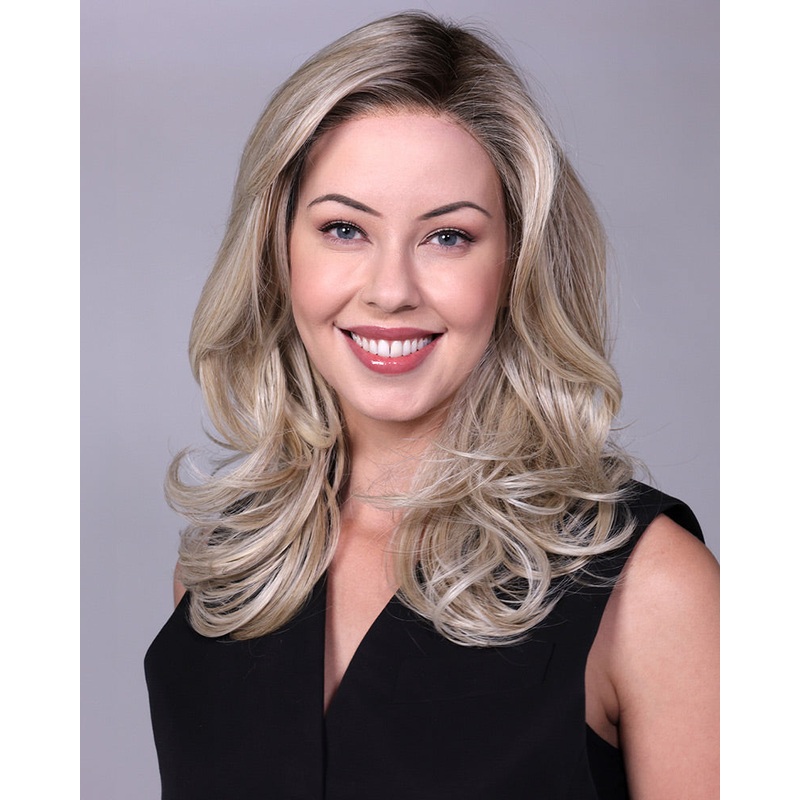 Brooklyn | Lace Front & Monofilament Part Synthetic Wig by Belle Tress Buttered Toast-R