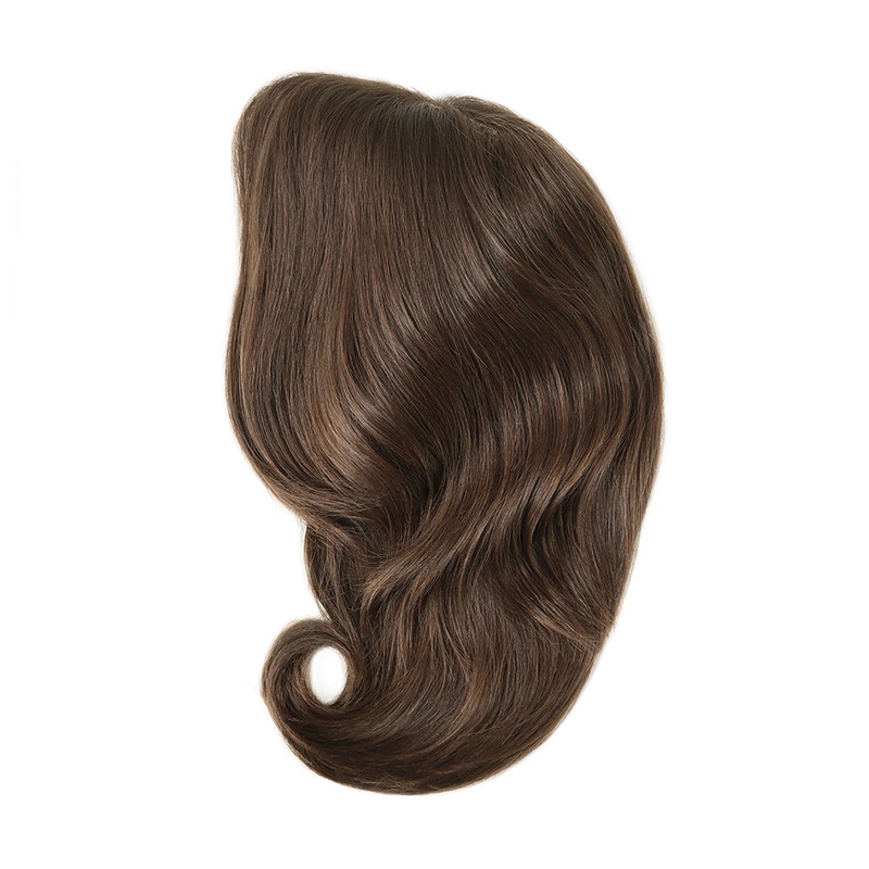 Brown New Injection Lace with 1″ French Lace Front Jewish Wig