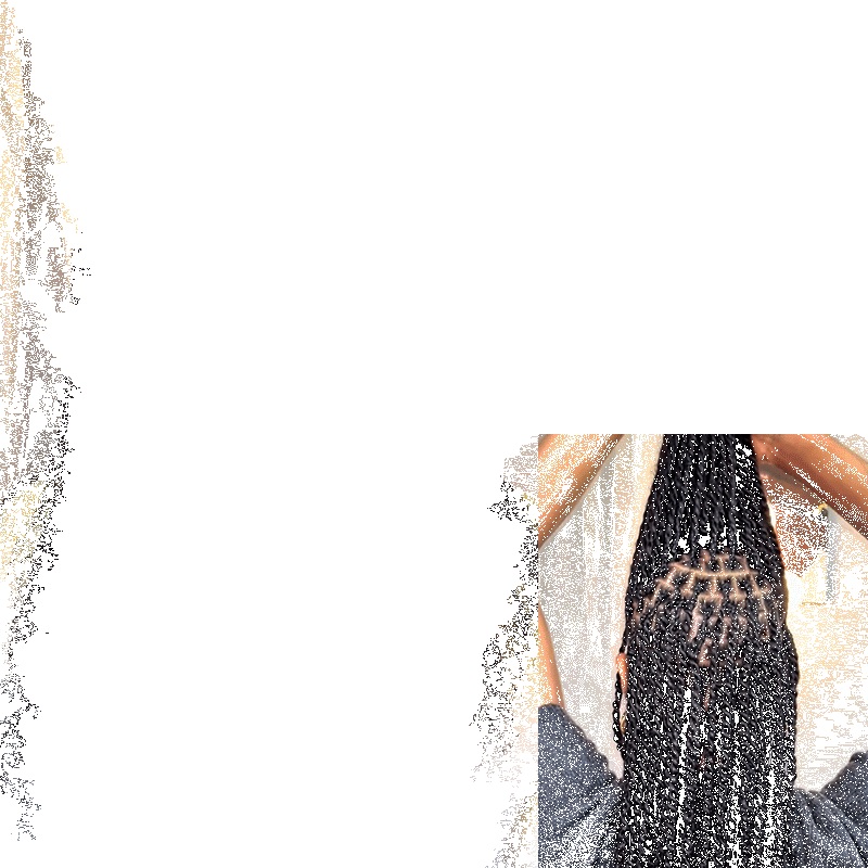 QVR Best Quality Kinky Twist Style 4 Packs Afro kinky Bulk Braiding Human Hair Natural Black #1B 8” 4 Packs