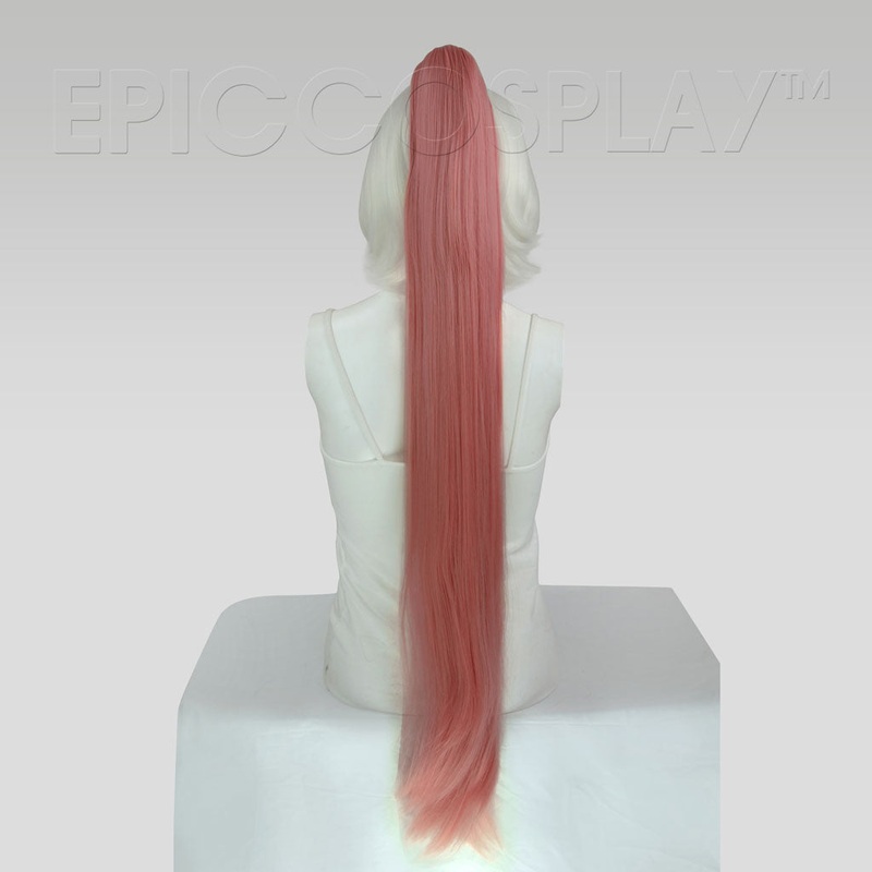 35″ Princess Dark Pink Mix Straight Ponytail Clipon