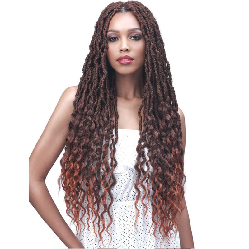 Bobbi Boss Crochet Braid 2X NU LOCS WAVY TIPS 28″ 1