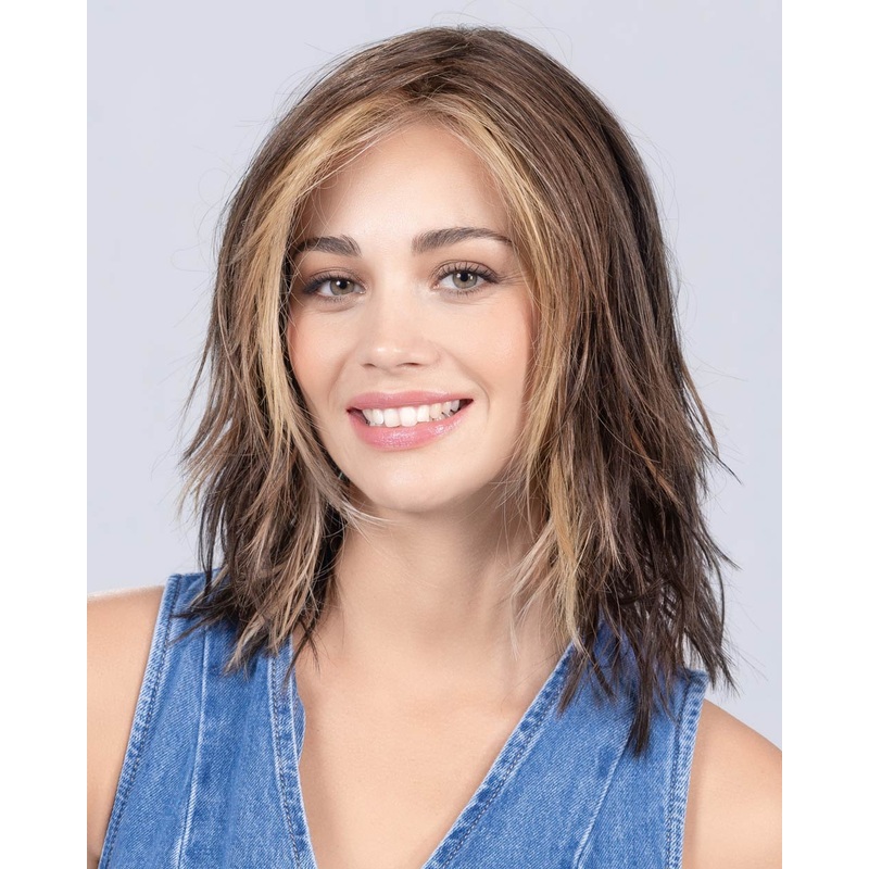 Flow Mono Part-Petite/Average | Lace Front & Monofilament Part Synthetic Wig by Ellen Wille Candy Blonde Lighted