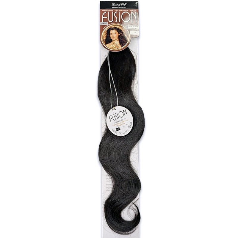 Lord & Cliff Fusion Glue Tip 100% Remy Human Hair Extension – BODY PONY/ BODY WAVE 12/16/20″ [No Return, No Exchange] 12 1