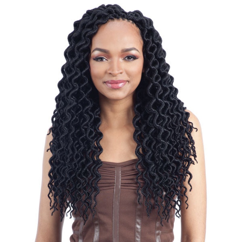 Model Model Glance Crochet Braid 2X LARGE SOFT CURLY FAUX LOC 14 Inch OT30
