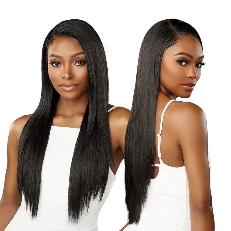 Sensationnel Synthetic Bare Lace Glueless 100% Full Lace Wig – Unit 1 1 JET BLACK