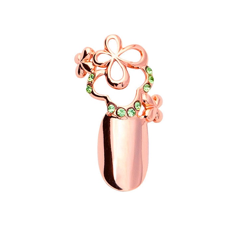 Stephen Nail Jewelry Clover (Small-Pink Gold)