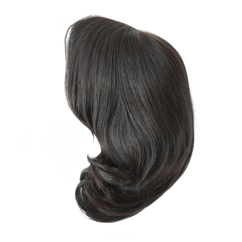 Black New Injection Lace with 1″ French Lace Front Jewish Wig