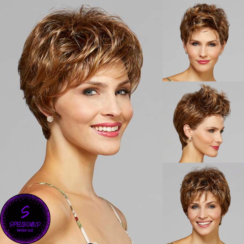 Elena – Synthetic Wig Collection by Henry Margu 4H – Medium dark brown with medium brown highlights