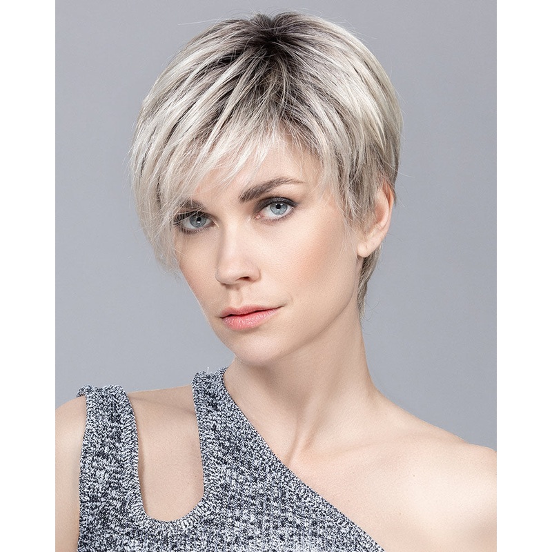 Jump Mono-Petite/Average | Lace Front & Monofilament Top Synthetic Wig by Ellen Wille Chocolate Mix