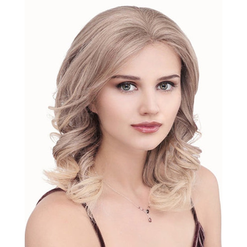 PLF007HM | Lace Front & Monofilament Human Hair Wig by Louis Ferre Burgundy Rosa