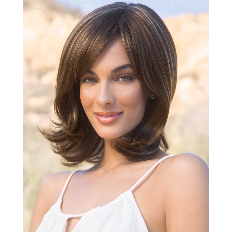 Levy (Exclusive) | Monofilament Synthetic Wig by Amore Cashmere Brown-SR