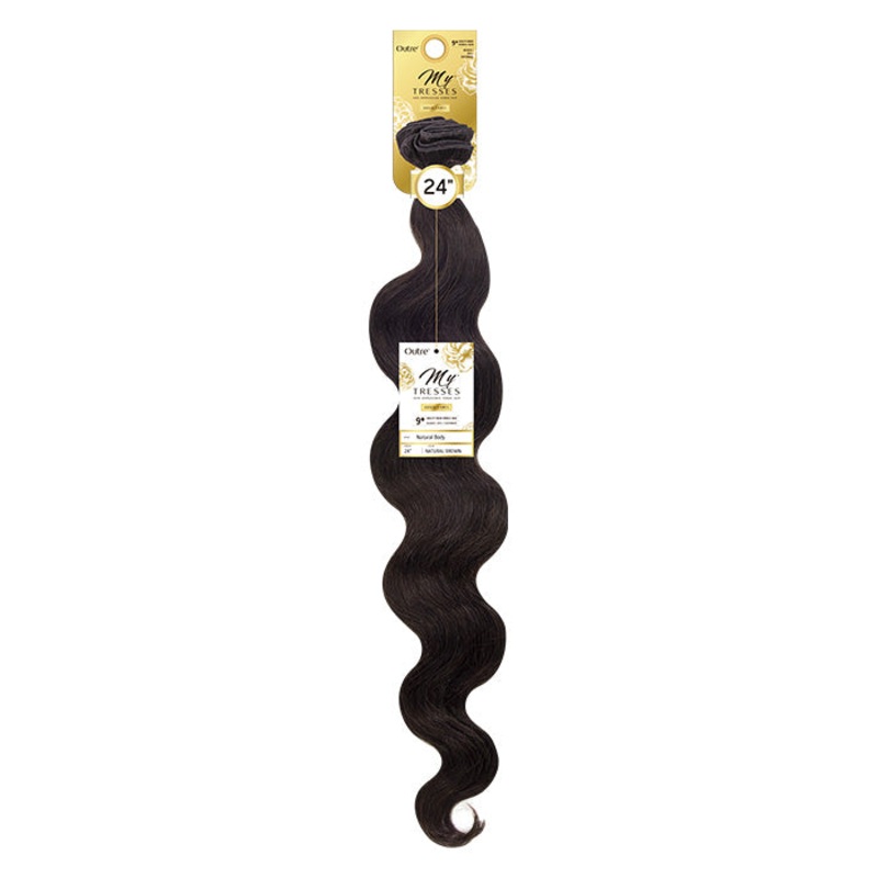 Outre MyTresses Gold Label 100% Unprocessed Human Hair Weave 8+ NATURAL BODY 10-22 Inch 22 NBLK