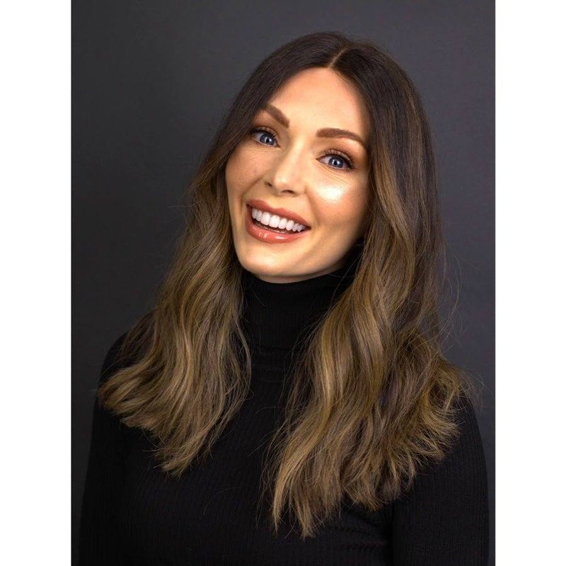 20″ Divine Luxe Lace Top Wig #2 Neutral Dark Brown w/ Balayage and Rooting Color
