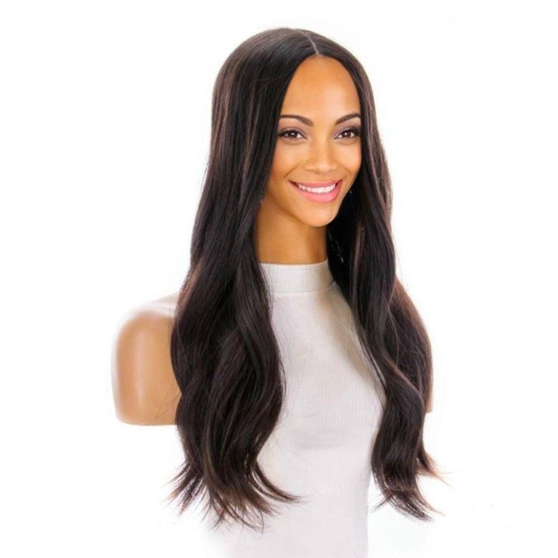 24″ Divine Lace Top Topper Natural Black Zig Zag Lace Front
