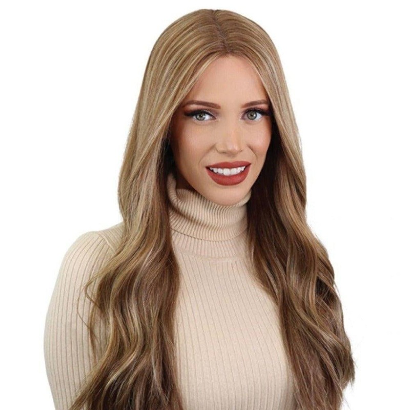 24″ Divine Lace Top Wig Medium Blonde Zig Zag Lace Front