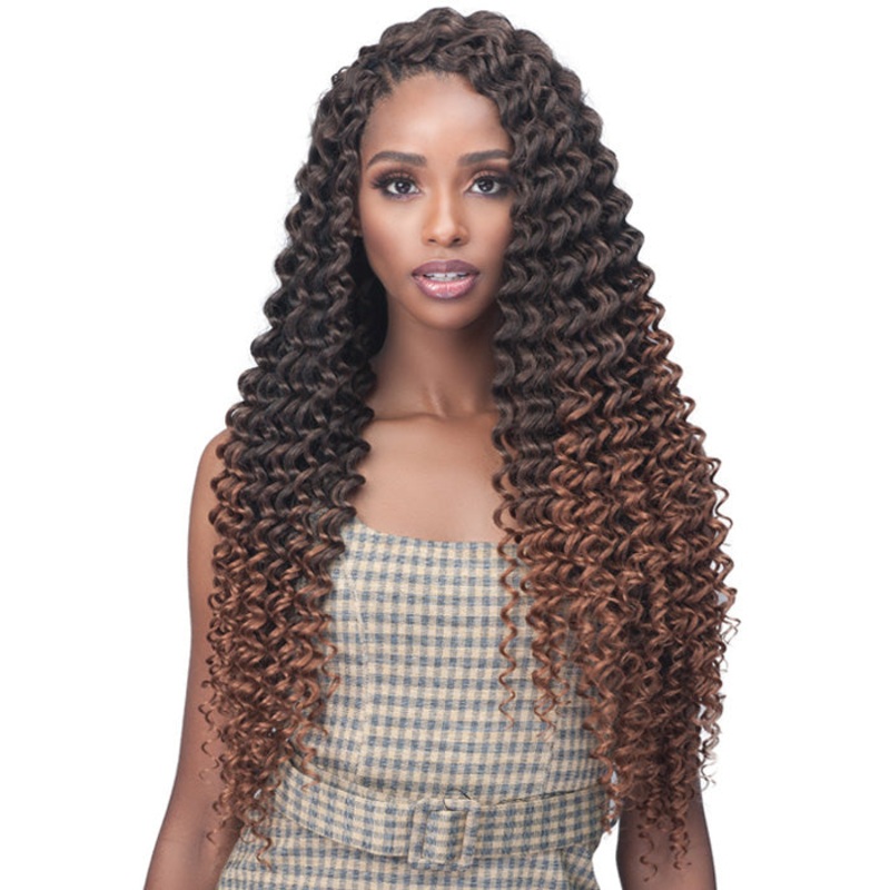 Bobbi Boss African Roots Crochet Braid – 2X BRAZILIAN DEEP CURL 20″ 1