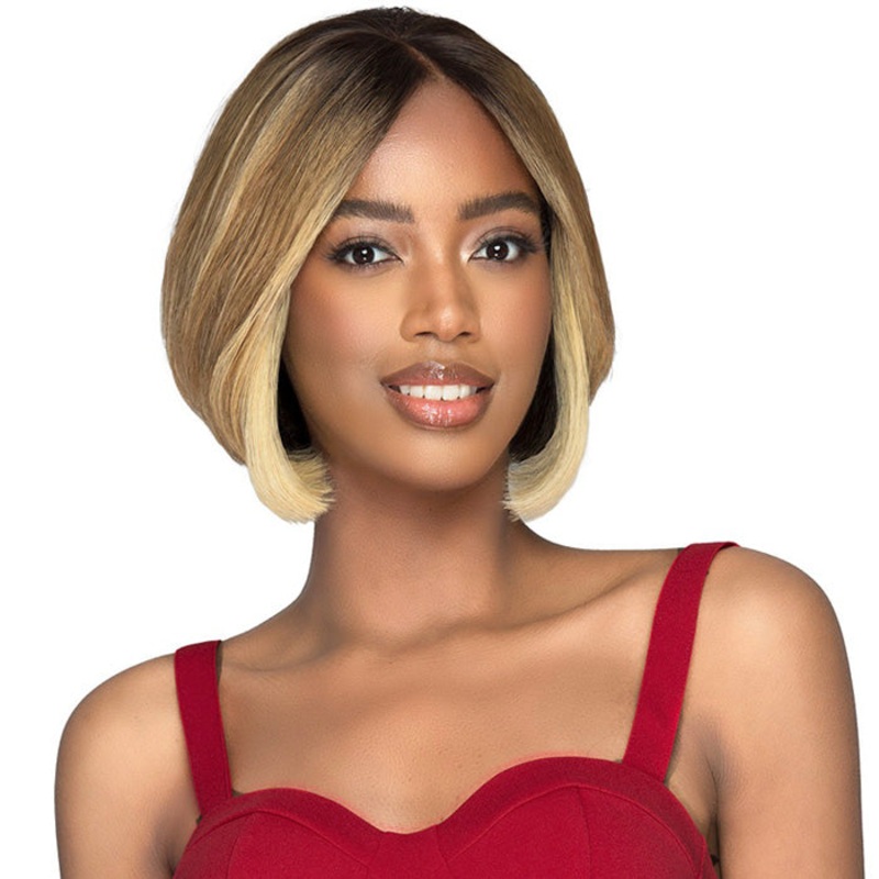 Bobbi Boss Glueless 100% Human Hair 13×4 HD Lace Front Wig – MHLF524 KAYLEE DLT1B/2718