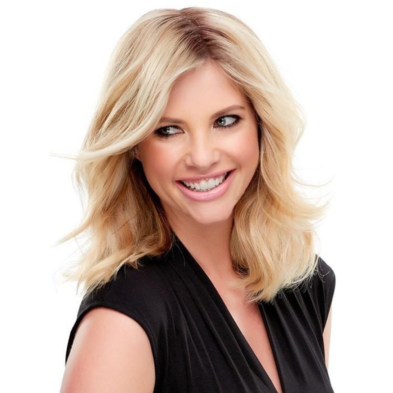 easiPart HH XL 12″ | Remy Human Hair Topper (Mono Top) 1B