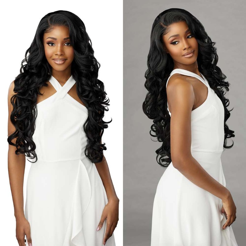 Sensationnel Glueless Bare Luxe Lace Frontal Wig – 6X5 Unit 4 1 JET BLACK