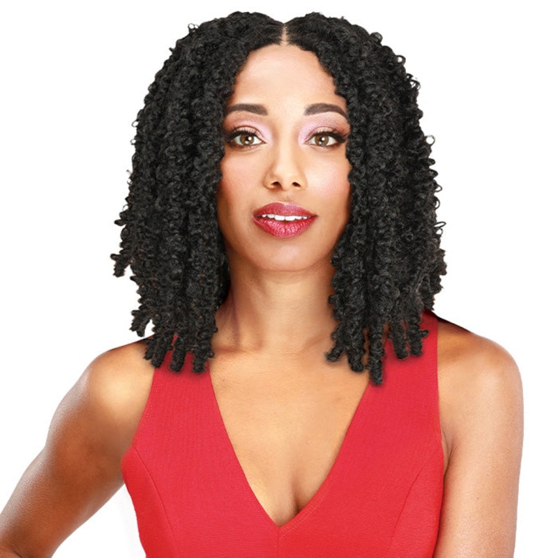 Zury Sis Diva Braided 4×5 Lace Part Wig – LACE BOMB BUTTERFLY LOC HALF-1B/RED