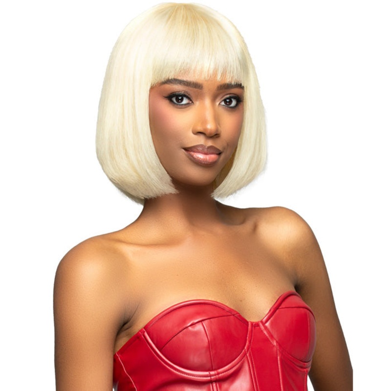 Bobbi Boss Ultra Sleek 100% Unprocessed Human Hair Full Wig – MH1350 CORA 27