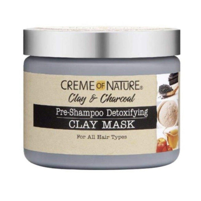 Creme of Nature Clay & Charcoal Pre Shampoo Detoxifying Clay Mask 11.5 oz 11.5 oz