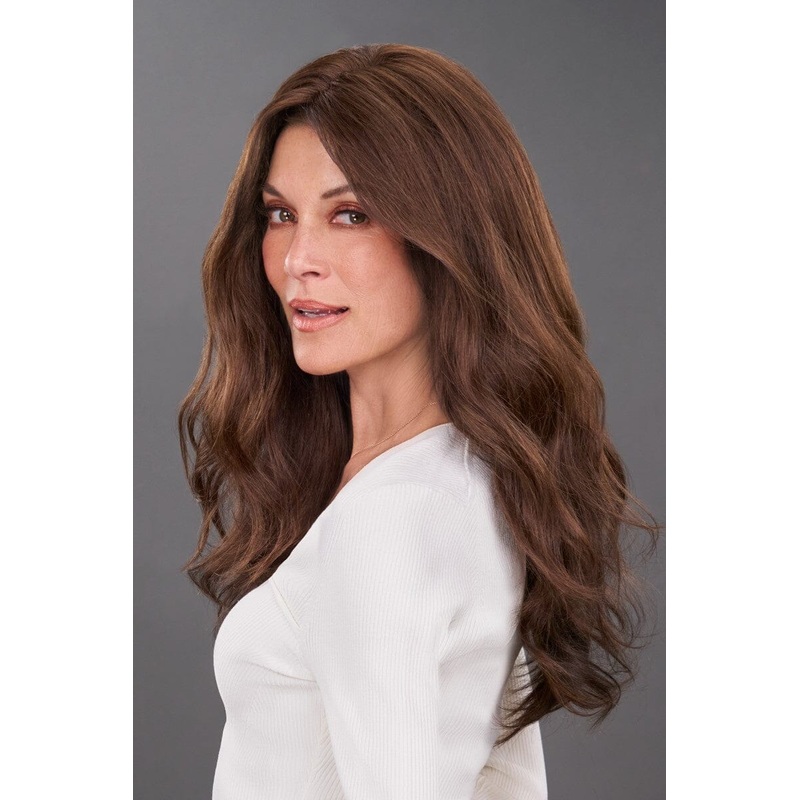 Easipart T 18″ Remy Human Hair Topper by Jon Renau | Easihair 12FS8 Shaded Praline