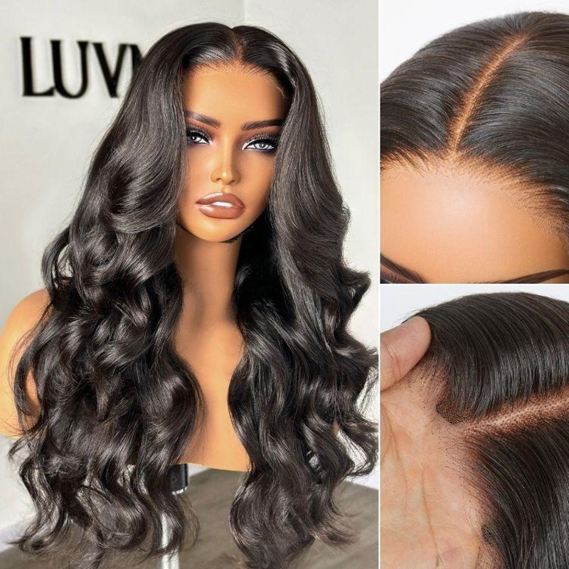 Exclusive Sale | PreMax Wigs | Super Natural Hairline Loose Body Wave Glueless 5×5 Closure HD Lace Wig | Large & Small Cap Size 14 inches S (21.5 inches) Pre-cut & Plucked & Bleached