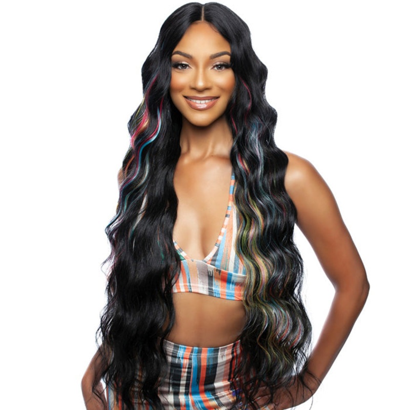 Mane Brown Sugar Clear Human Hair Blend 4″ Deep HD Lace Part Wig – BSHC292 – SKIPPER 1