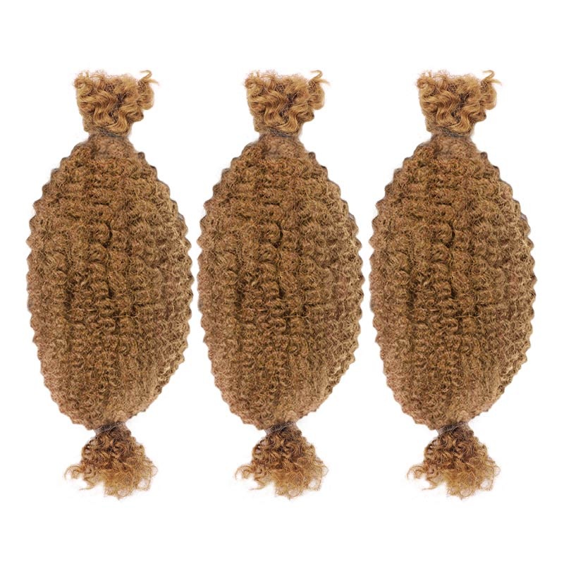 QVR Spring Twist Hair Honey Blonde #27 Color Type 3C 4A Hair Extensions Honey Blonde #27 3 Packs (Full Head) 10”