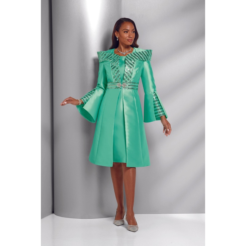 Refined Shine Jacket Dress by EY Boutique MINT 14