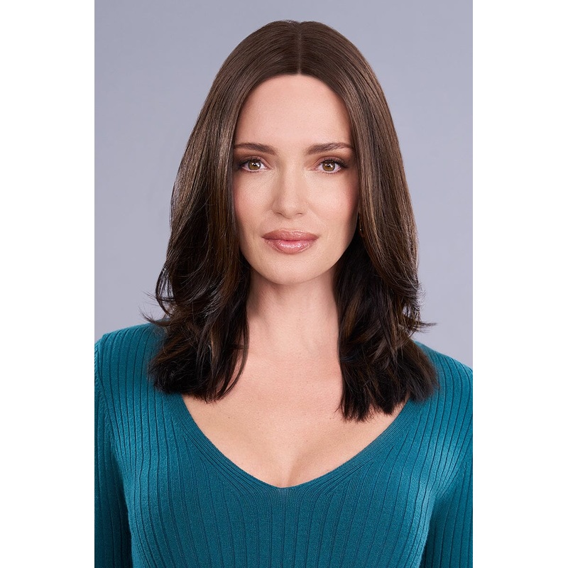 Top Trend Lace HD Straight 14″ Topper by Jon Renau in FS6/30/27 Toffee Truffle | Open Box | All Sales Final FS6/30/27 Toffee Truffle