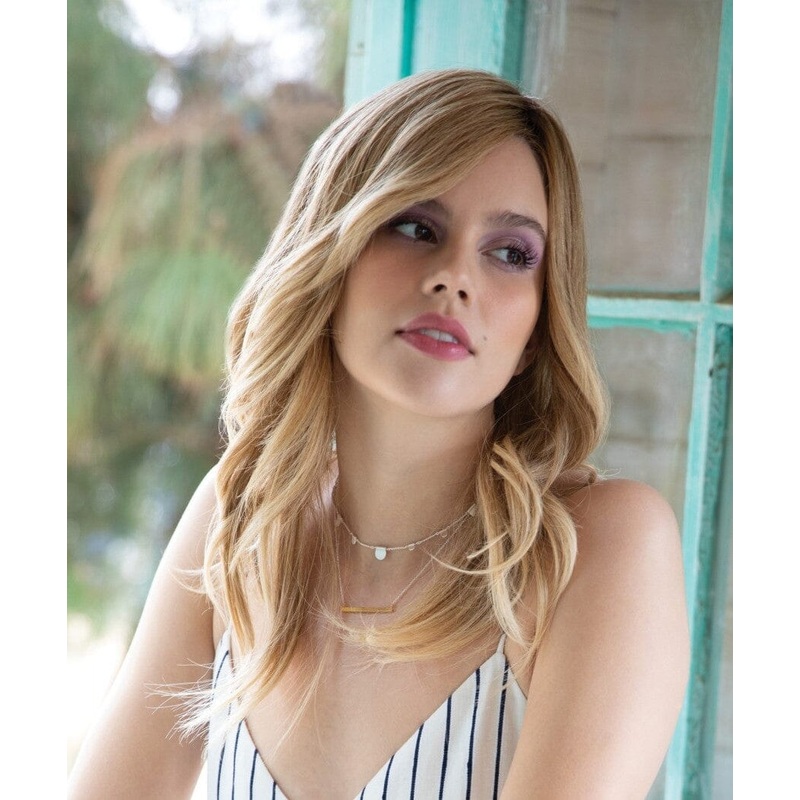 Lily Human Hair Wig by Rene of Paris Brown Spice