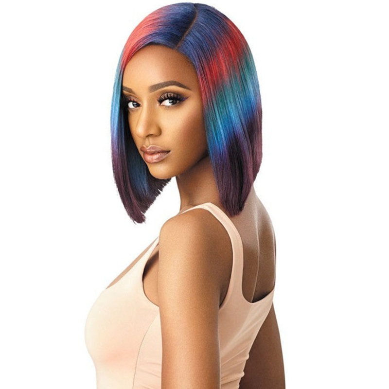 Outre Color Bomb L-Part Pre-Plucked Swiss Lace 5″ Deep Part Wig – KIELY 1B
