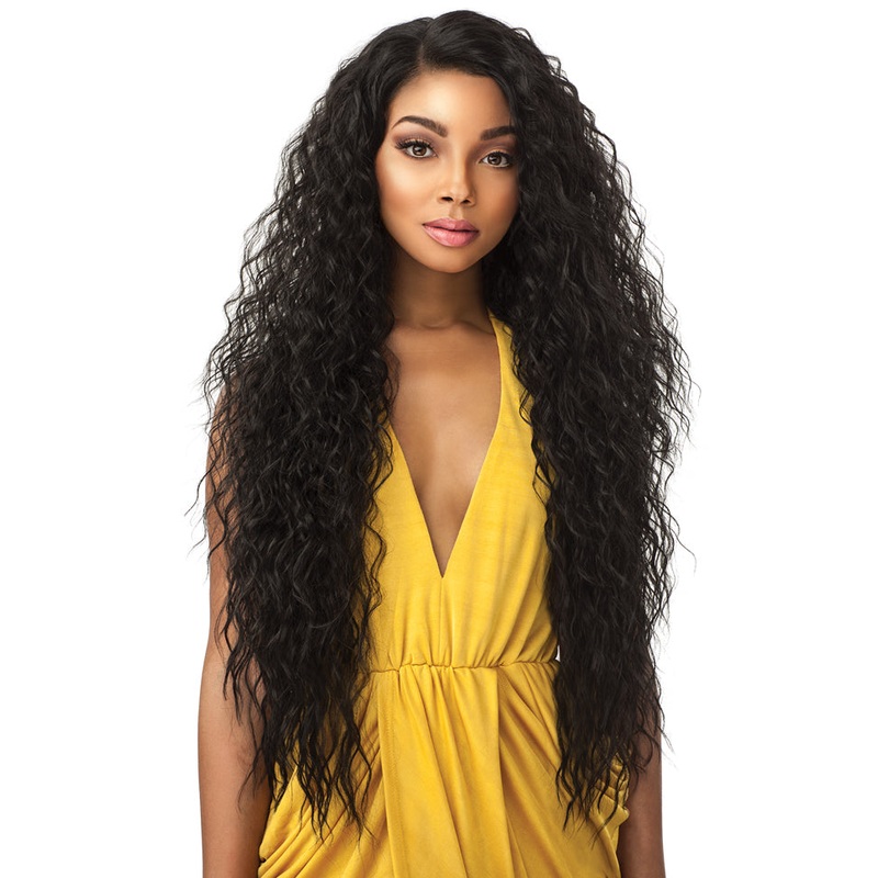 Sensationnel Empress Natural Synthetic Curved Part Lace Front Edge Wig TUSCANY 1