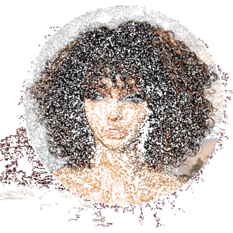 1 SEC INSTALL WIG | Brown Highlight Water Wave Natural Scalp Glueless Minimalist Lace Short Curly Wig with Bangs Brown Highlight 10